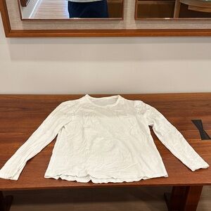 lululemon athletica White Long Sleeve Tee